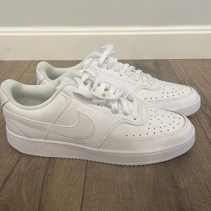 Nike court vision low white sneakers